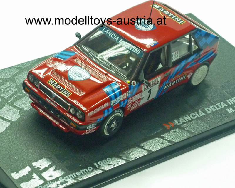 Lancia Delta Integrale 1989 Rally Sanremo BIASION / SIVIERO 1:43 Lancia Delta Integrale 1989 Rally Sanremo BIASION / SIVIERO 1:43